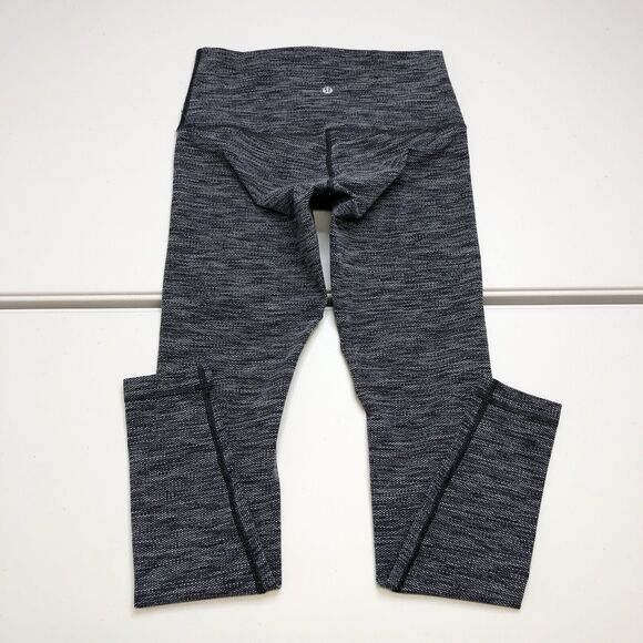Lululemon Wunder Under Pant Women’s 8 Diamond Jacquard Space Dye Gray - Picture 5 of 6